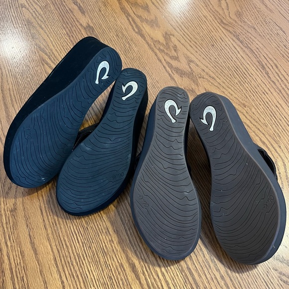 COPY - Women 8 olukai Ohana platform wedge waterproof sandal beach shoe BROWN - Picture 2 of 7